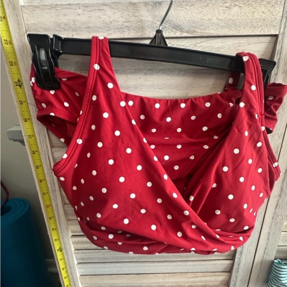 Like New Nip Tuck Red & White Polka Dot Bikini Set- Womens 6